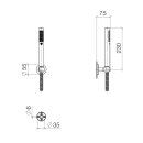 Dornbracht 27806625-260010 Schlauchbrausegarnitur META 27806625