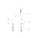 Dornbracht 27808809-27 Schlauchbrausegarn. m.Einzelros. VAIA