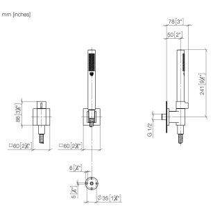 Dornbracht 27809985-27 Schlauchbrausegarn. SERIENSPEZIFISCH