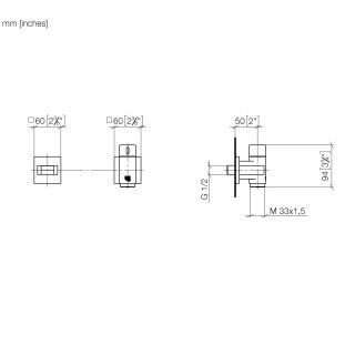 Dornbracht 27841979-27 WATER TUBE Kneipp-Wandanschlussb.