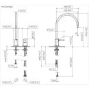 Dornbracht 32816888-99 Zweilochbatterie mit Einzelrosetten