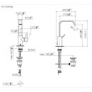 Dornbracht 33528671-19 Waschtisch-Einhandbatterie mit hohem