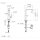 Dornbracht 33528671-19 Mitigeur lavabo monocommande &agrave; bec haut