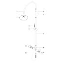 Dornbracht 34458892-27 Showerpipe mit Brause-Thermostat TARA