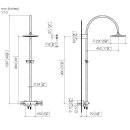 Dornbracht 34460892-27 Showerpipe mit Brause-Thermostat TARA
