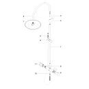 Dornbracht 34460892-27 Showerpipe mit Brause-Thermostat TARA