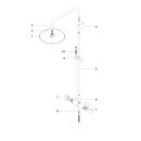 Dornbracht 34460979-42 Shower Pipe SERIENSPEZIFISCH 34460979