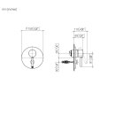 Dornbracht 36120660-26 UP-Einhandbatterie mit Umstellung