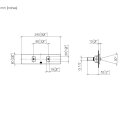 Dornbracht 36512979-42 WATER FAN horizontal UP-Seitenbrause