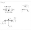 Dornbracht 36712671-19 Waschtisch-Wandbatterie ohne