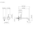 Dornbracht 36861662-42 META SLIM WT-Wand-EHM o.Ablgarn. META