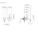 Dornbracht 36867660-26 Waschtisch-Wand-Einhandbatterie ohne
