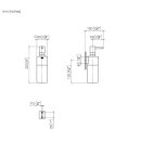 Dornbracht 83435970-42 Spender, Wandmodell SERIENNEUTRAL