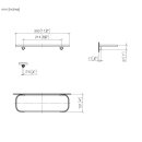 Dornbracht 83482970-42 Ablage, Wandmodell SERIENSPEZIFISCH