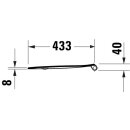 DURAVIT 0022790000 Univ. WC-Sitz Oval Tief 448mm, &Uuml;lap.