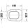 DURAVIT 0022890000 Univ. WC-Sitz Eckig Tief 448mm &Uuml;lap.