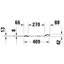 DURAVIT 0023290000 Univ.WC-Sitz D-shaped Tief 421mm &Uuml;lap