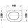 DURAVIT 0023890000 Univ. WC-Sitz Eckig Tief 448mm &Uuml;blap.