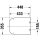 DURAVIT 0023890000 Univ. WC-Sitz Eckig Tief 448mm &Uuml;blap.