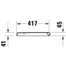 DURAVIT 0024190000 Univ.WC-Sitz D-shaped comp 432mm &Uuml;lap