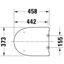 DURAVIT 0024490000 Univ.WC-Sitz D-shaped Tief 457mm &Uuml;lap