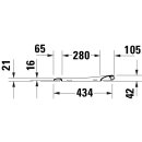 DURAVIT 0024490000 Univ.WC-Sitz D-shaped Tief 457mm &Uuml;lap
