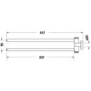 DURAVIT 0099224600 D-Code HTH, Arme 2, Schwenkbar