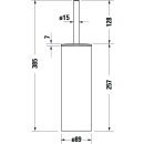 DURAVIT 0099284600 D-Code B&uuml;rstengarnitur, Bodenstehend