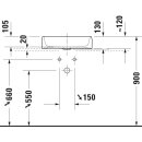 DURAVIT 2384502079 Qatego Aufsatzbecken 500mm, geschl.