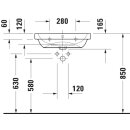 DURAVIT 2398600000 D-Code Waschtisch, Wei&szlig; Hochglanz,