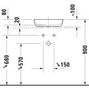 DURAVIT 266001FI00 Sivida ASB eckig 400mm,DuroCast Plus