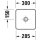 DURAVIT 2660033200 Sivida ASB eckig 300mm,DuroCast Plus