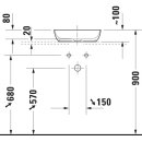 DURAVIT 268014FH00 Sivida SET,ASB r.400 B.Au&szlig;.Blassg.M.
