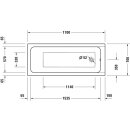 DURAVIT 700670000000000 D-Code BW, 1700x700mm,Innentief. 450