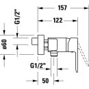 DURAVIT DC4230001010 D-Code Einhebel-Brausemischer Aufputz