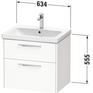 DURAVIT DC4671010490000 D-Code WTU Wandh. Schubk. 2,