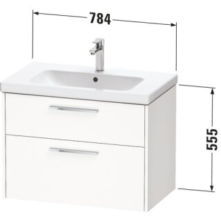 DURAVIT DC46720BD430000 D-Code WTU Wandh. Schubk. 2,
