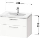 DURAVIT DC46720BD490000 D-Code WTU Wandh. Schubk. 2,