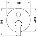 DURAVIT DC5210012010 D-Code Einhebel-Wannenmischer UP