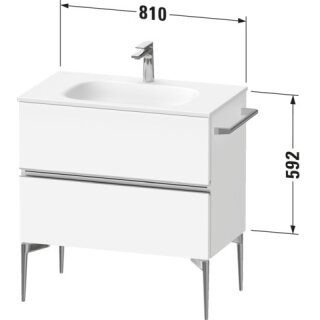 DURAVIT SV46510BD180000 Sivida WTU 810x592x477mm,f. Bodenst.