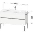 DURAVIT SV46530BDHH0000 Sivida WTU 1210x592x477mm,f. Bodenst.