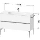 DURAVIT SV46530BDHH0000 Sivida WTU 1210x592x477mm,f. Bodenst.
