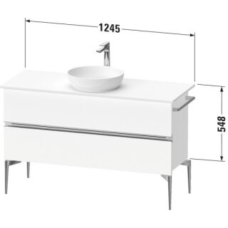 DURAVIT SV4660010490000 Sivida WTU 1245x548x475mm,f.Bodenst.