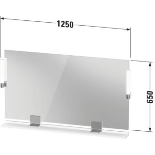 DURAVIT SV7424010790000 Sivida Spiegel 1250x650x36,LED,Dimmf.