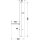 DURAVIT UV0600015046 Brausestange m.Ablage 800mm, Schwarz