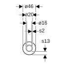 Geberit 619141002 Systemrohr ML, rund vorged&auml;mmt 13mm