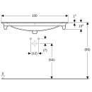 Geberit 122200000 Renova Plan M&ouml;belwaschtisch, 100x48cm