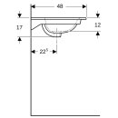 Geberit 122200600 Renova Plan M&ouml;belwaschtisch, 100x48cm
