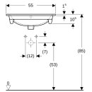 Geberit 122255600 Renova Plan M&ouml;belwaschtisch, 55x48cm