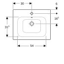 Geberit 122260000 Renova Plan M&ouml;belwaschtisch, 60x48cm